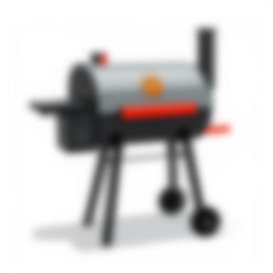 Illustrative cartoon image of a sleek, modern Dutch Flame BBQ grill.